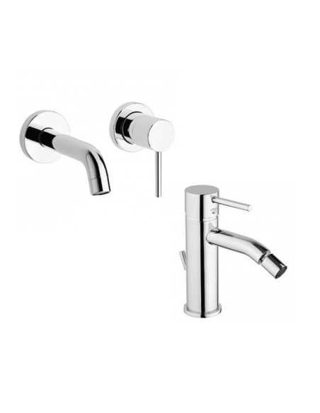 Paini Cox wall mounted basin tap and bidet tap | Quaranta Ceramiche