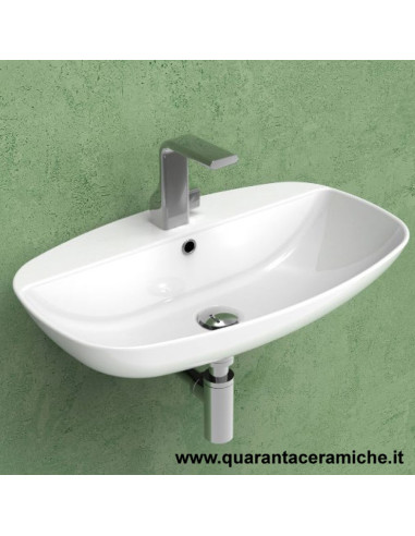 Ceramica Flaminia Bloom lavabo a consolle sospeso cm 107 colorato