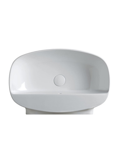 Flaminia Nuda 60 washbasin for support or suspended single hole