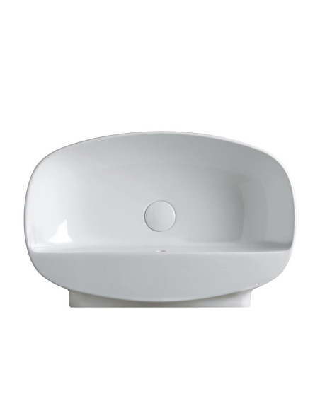 Flaminia Nuda 60 washbasin for support or suspended single hole