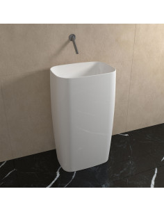 Wall mounted MONOFLAG column washbasin