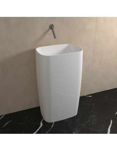 Wall mounted MONOFLAG column washbasin