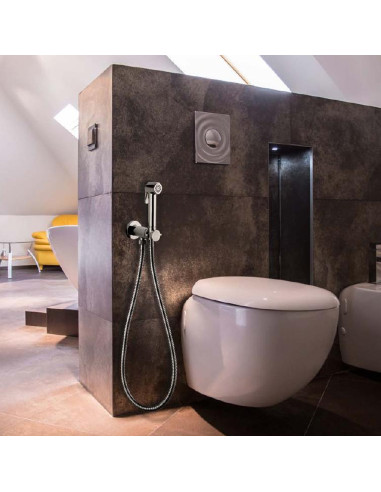 Bossini Progressive mixer with bidet hand shower TALITA Flat and flexible
