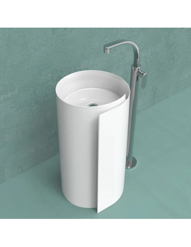 Flaminia MONOROLL Column washbasin in the center of the room