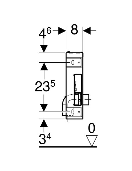 Geberit Combifix module for suspended bidet