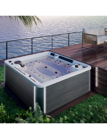 Grandform - Kinedo Happy SPA A600 hot tub 6 seats white / rattan