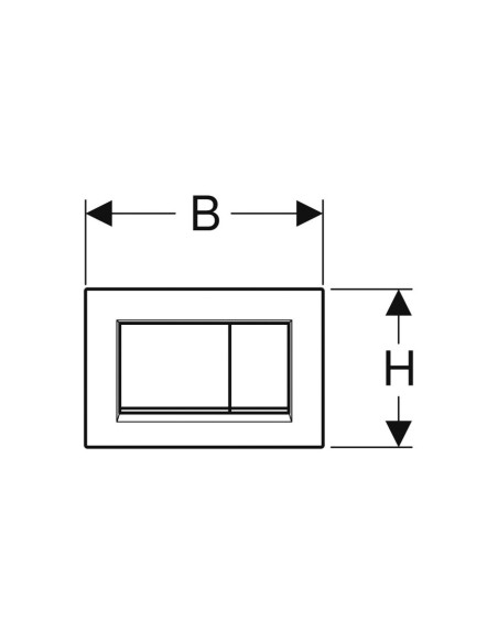 Geberit Sigma 30 black matt / black control plate