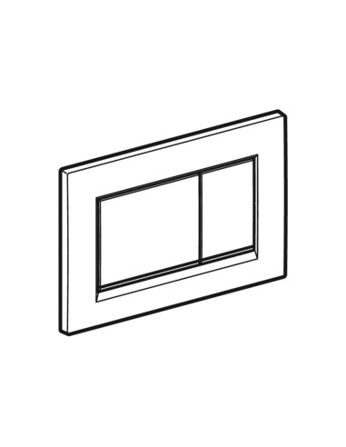 Geberit Sigma 30 black matt / black control plate