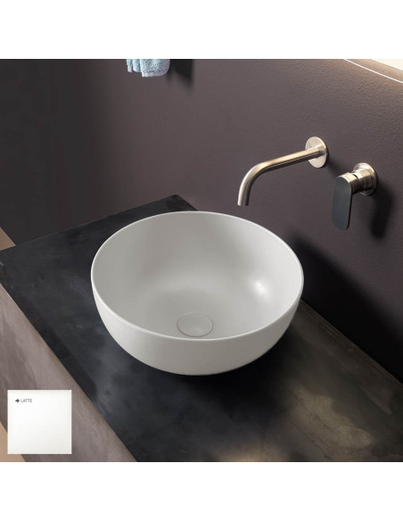 Flaminia App MILK WHITE countertop washbasin 40 cm