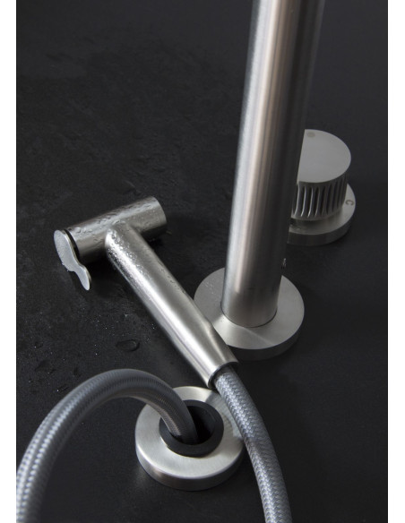 Bongio Group 3 holes sink kitchen with swivel spout