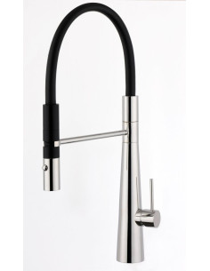 Bongio 316 steel sink mixer swivel and extendable hand shower
