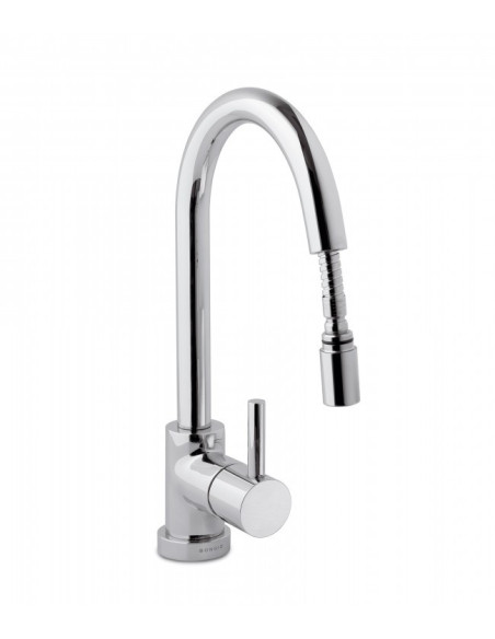 Bongio sink mixer with pull-out hand shower