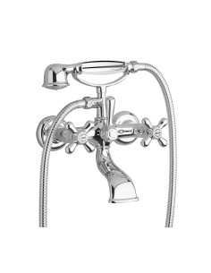 Bugnatese Old '800 External bathtub group with normal shower