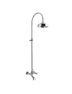 Bugnatese Princeton External bath mixer with 3/4" connection with column and hand shower