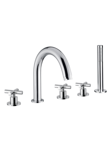 Bugnatese Rodos Deck mounted 5-hole mixer