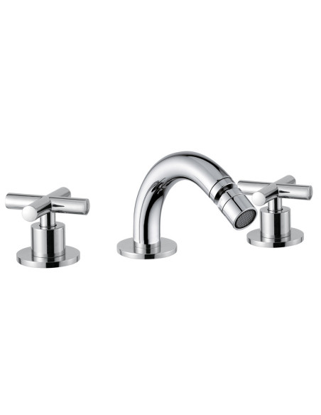 Bugnatese Rodos Bidet set with spout without waste