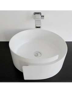 Flaminia Roll Counter Top Basin RL44L | Quaranta Ceramiche