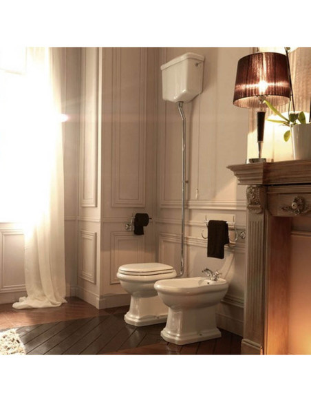 Kerasan Retrò Traditional toilet, bidet, seat | Quaranta Ceramiche