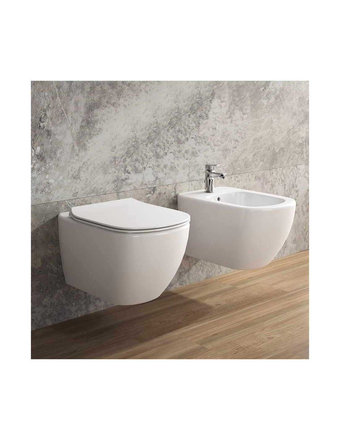 Ideal Standard Tesi - WC à poser avec abattant Soft-Close, évacuation  basse, AquaBlade, noir T3536V3
