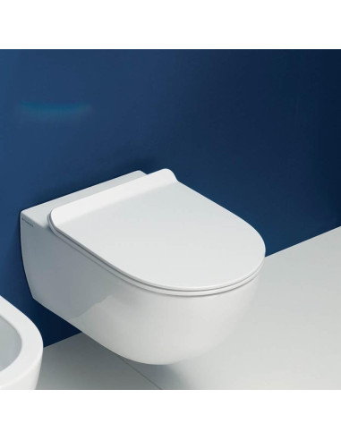 Flaminia App Matt White Toilet, Bidet and seat | Quaranta Ceramiche