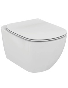 AquaBlade Ideal Standard Tesi wall hung toilet complete with slim seat cover