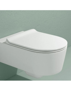 Flaminia Link Goclean wall hung toilet and slim soft close seat