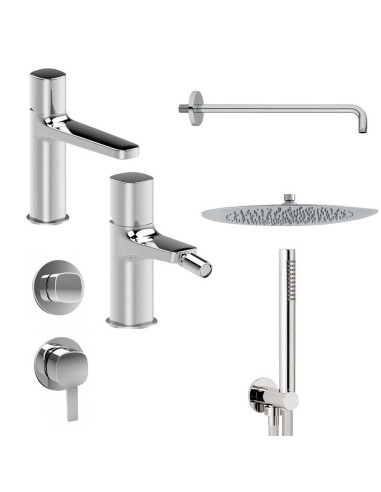 Fantini Lamè taps set