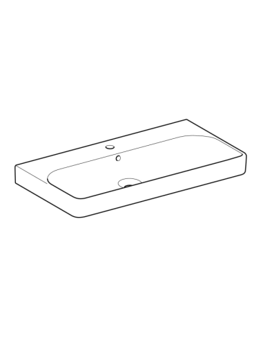 Geberit Smyle Square wall-hung or countertop washbasin 120 cm