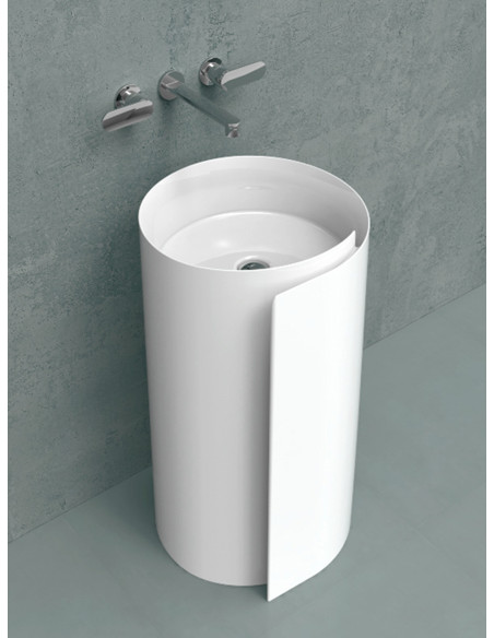 Flaminia Monoroll Column wall mounted washbasin
