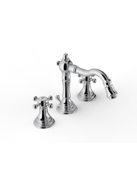 Zazzeri Kent Three-hole bidet set with ceramic head