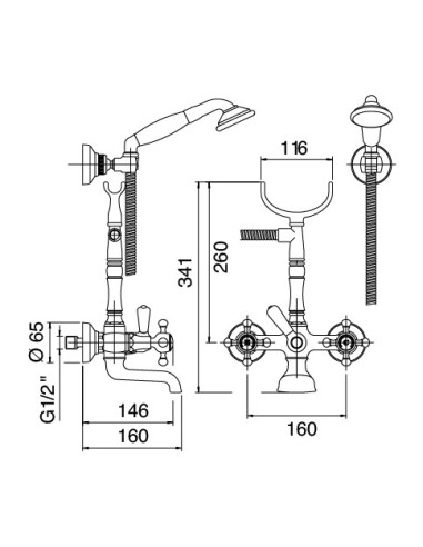 Zazzeri Kent External bath group