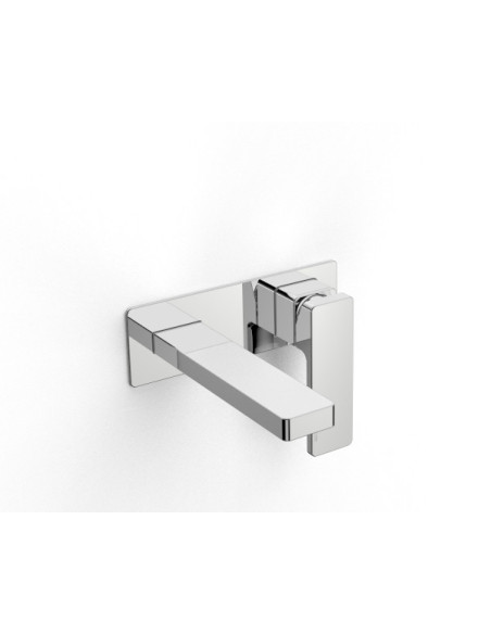 Zazzeri Qquadro Wall mounted basin mixer 17,5 cm