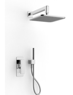 Zazzeri Qquadro Complete Shower Kit Shower head, hand shower, mixer