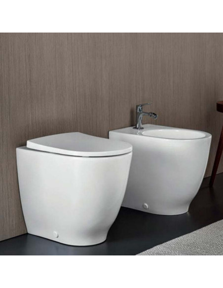 Geberit Acanto back to wall toilet, bidet and seat 500651 | Quaranta Ceramiche