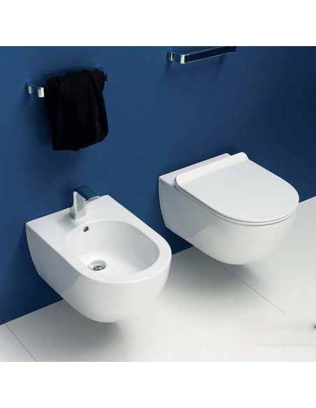 Flaminia App AP118G Wall Hung Toilet, Bidet and seat | Quaranta Ceramiche