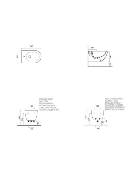 Catalano Sfera 54 New flush toilet, bidet and slow eco toilet seat