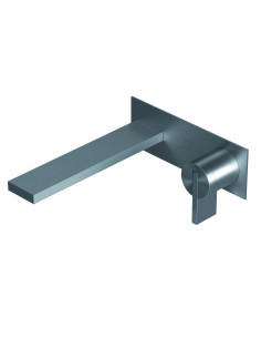 Ritmonio DOT316 Inox Wall mounted single lever basin mixer CM 19