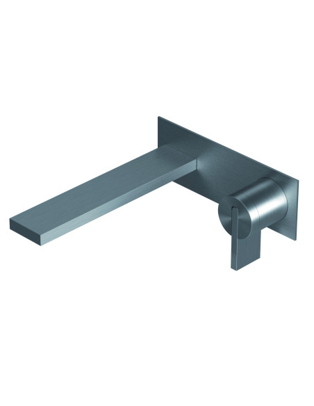 Ritmonio DOT316 Inox Wall mounted single lever basin mixer CM 19