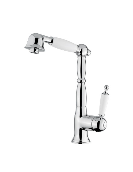 Bugnatese Oxford single-lever sink mixer with pull-out spray 6388