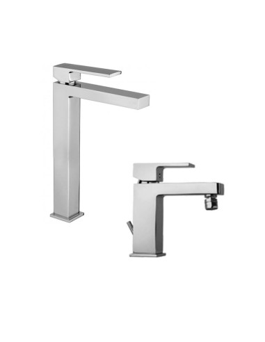 Paini DaxR high basin and bidet taps