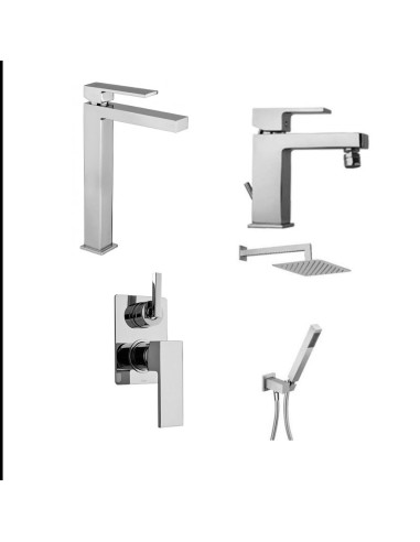 Paini DaxR high basin and bidet taps,...