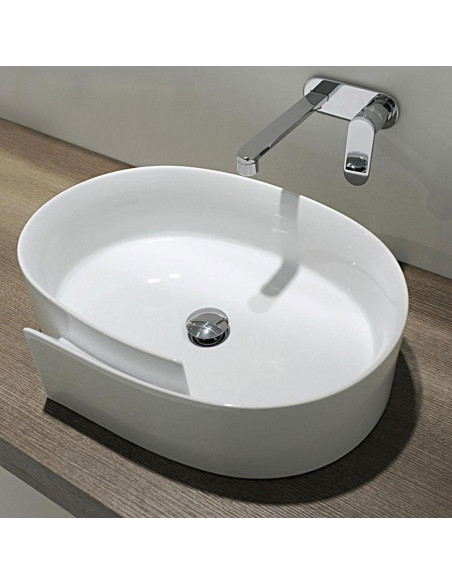 Flaminia Roll Counter Top Basin RL56L | Quaranta Ceramiche