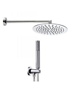 Bossini Tetis round shower head plus Zen duplex diameter 30 cm
