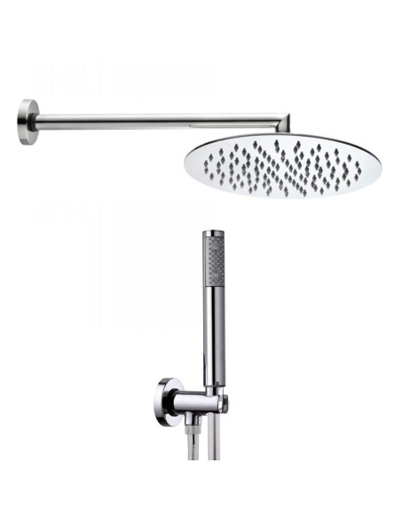 Bossini Tetis round shower head plus Zen duplex diameter 30 cm