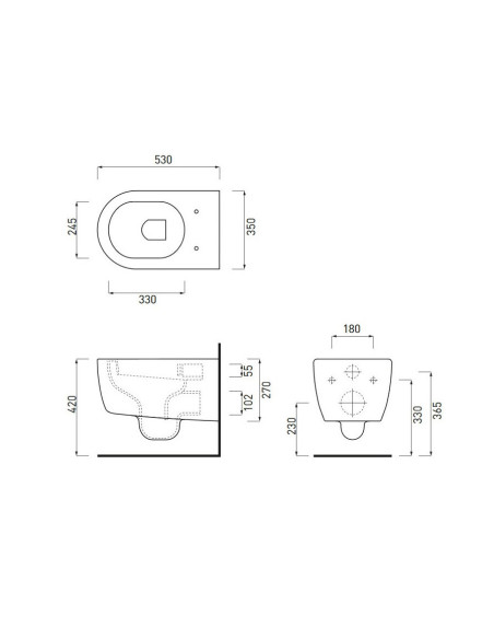 Cielo Smile New TALCO wall-hung sanitary fixtures, keep clean toilet, bidet and soft toilet seat