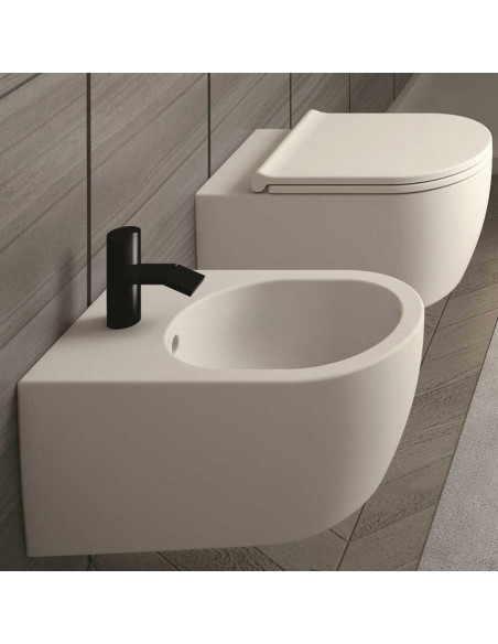 SMILE MINI  Wall-hung toilet Wall-hung ceramic toilet By Ceramica Cielo