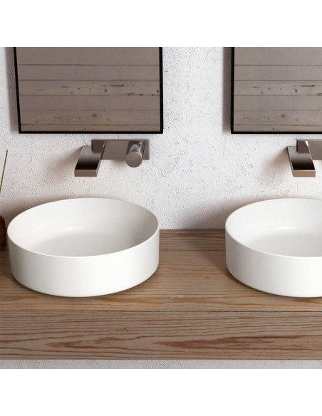 Cielo Shui Comfort Countertop Basin SHCOLAT40 | Quaranta Ceramiche