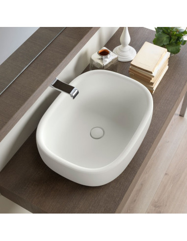 Flaminia Bonola counter Top Basin BN60A | Quaranta Ceramiche