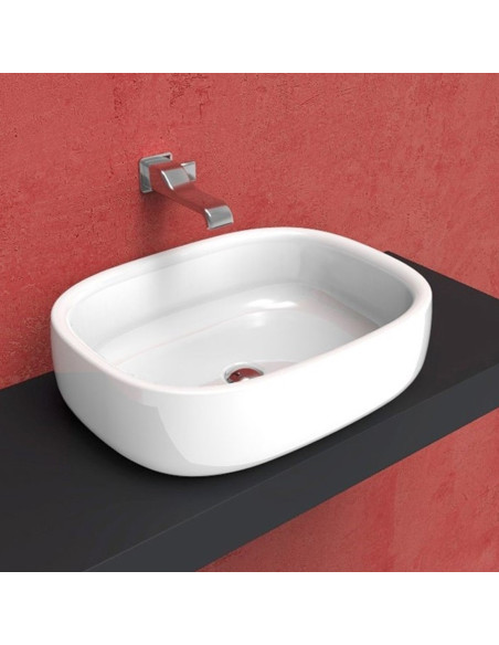 Flaminia Bonola counter Top Basin BN60A | Quaranta Ceramiche