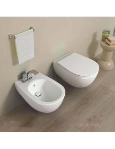 Flaminia IO 2.0 Wall Hung Toilet, bidet and seat - Quaranta Ceramiche